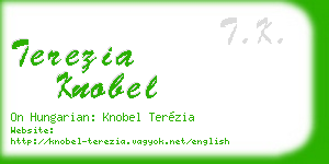terezia knobel business card