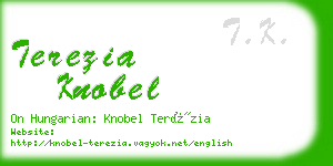 terezia knobel business card